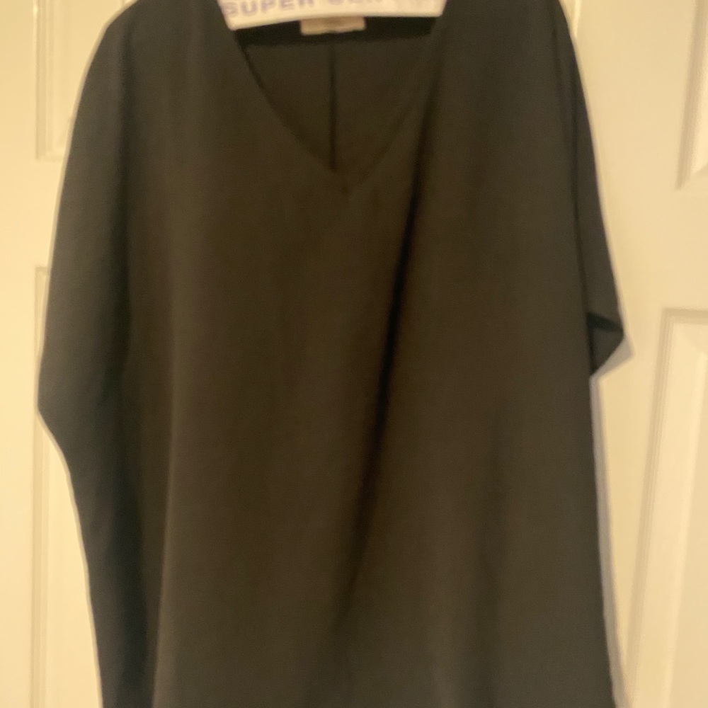 Age black piko sheer top